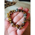 thumbnail image 6 of Tiger's Eye Chip Bracelet Handmade Genuine Crystal Stretch Bracelet, 6 of 7