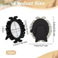 thumbnail image 2 of 12pcs Vintage Oval Photo Frame Black Mini Picture Frames 3.6x3.1 Inch Resin Picture Photo Frame Baroque Table Top Frames DIY, 2 of 9