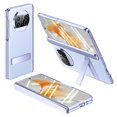 thumbnail image 1 of KAIYANG Funda de cuero con tapa y bisagra para Huawei Mate X3 5G con soporte y película de vidrio templado, estilo C, color morado, 1 of 5