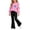 Hot Pink, variant on Mooqilaa Girls Outfit Sets Size 6, Fashion Spring Fall Long Sleeve 2 Piece Girls Clothing Sets Hot Pink