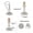 5/16-18 Kits-8 Sets, variant on Furniture Levelers Swivel Feet Angle Height Adjustable 3/8-16 Kits-8 Sets