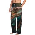 thumbnail image 6 of Susaid Realistic Colorful Chameleon Print Mens Pajama Pants Set Sleep & Lounge Pants, PJ Bottoms with Pockets and Button Fly-X-Large, 6 of 6