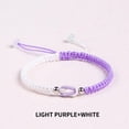 thumbnail image 1 of Fiudx Pulsera de Amor, Cuerda de Cuentas de Plata Tejida a Mano, Pulsera de Nudos Ajustables, Regal Simbólico de Amor, Regal de Aniversario de Cumpleaños, Gesto Romántico, Cómodo de Llevar., 1 of 2