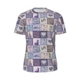 thumbnail image 5 of Wukai Lavender Flowers Print Men's Short-Sleeved Mesh T-Shirt,Quick-Dry Short Sleeve Workout T-Shirt-XX-Large, 5 of 8