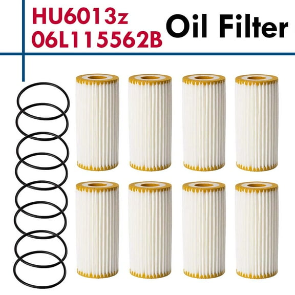 8 Pack Engine Oil Filter Kits HU6013z 06L115562B Replacement