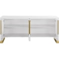 thumbnail image 3 of Pemberly Row Contemporary Wood Sideboard Buffet in White Lacquer, 3 of 6