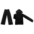 thumbnail image 3 of Autumn/winter Girls' Sports Hat Velour Suit Casual Sweatshirt Two Piece Set 3 Piece Women Suits Suits for Women Womens Tuxedo Pantsuit for Women Dressy Elegantly Casual Outfits for Men Swear Pants, 3 of 3