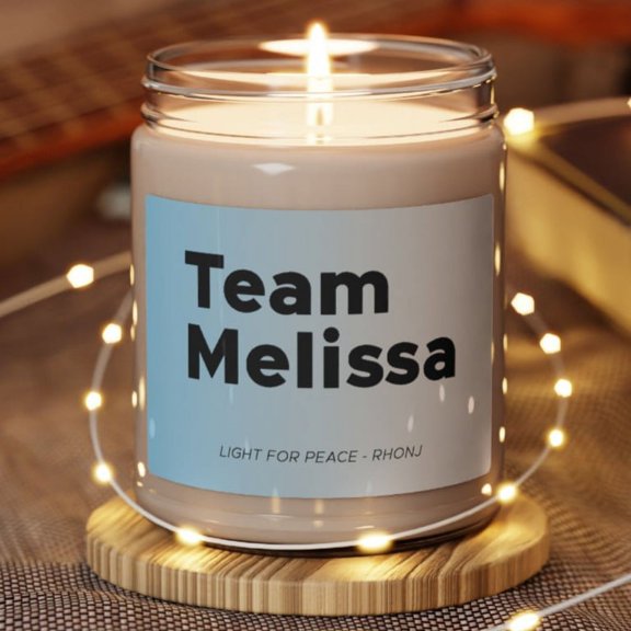 RHONJ Team Melissa - Light for Peace candle, Real New, Housewives Jersey