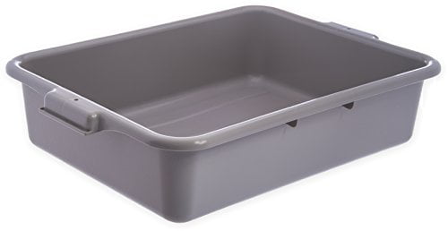 5-Inch Deep Comfort Curve Ergonomic Wash Basin Tote Box Gray