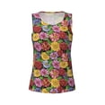 thumbnail image 4 of Fotbe Daisies Flowers Womens Loose Fit Casual Flowy Slim-Fit Tank Tops Athletic Round Neck Trendy Sleeveless Summer Tops for Gym and Yoga-Small, 4 of 9