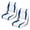 Blue, variant on SPECSTAR Folding Low Back Boat Seats 2 Pack , Waterproof Marine Fishing Captain Boat Chairs with 4 Mounting Screws, White and Blue