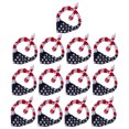 thumbnail image 1 of KAKOWELY 13 diademas con la bandera estadounidense, accesorio para el cabello, pañuelo de moda (color aleatorio), 1 of 5