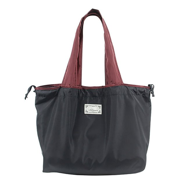Drawstring Anti-slid Handle Shopping Bag Oxford Cloth Practical Large Capacity Shoulder Bag for Daily Use