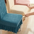 thumbnail image 5 of Las fundas para sillas del comedor son removibles, lavables y resistentes a las manchas para proteger el hogar., 5 of 5