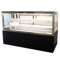 thumbnail image 3 of 3 Layers Refrigerated Cake Showcase Countertop Commercial Fruit Cake Display Cabinet with Defrost and Humidifier Function and LED Light 220V Black, 3 of 8