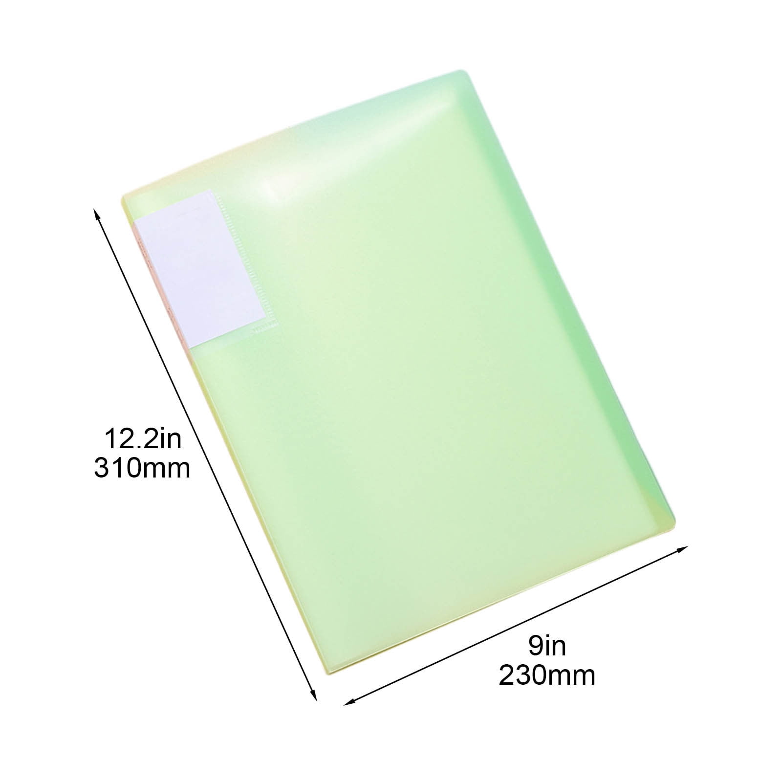 HBBKVI File Folders, 20 Pages File Organizer, Brochure Loose-leaf Transparent Plastic Folder Home Office Utility