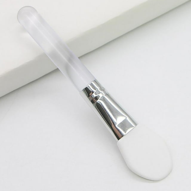 Heliisoer Silicone Facial Mask Brush Soft Tip Applicator Tool Long Handle