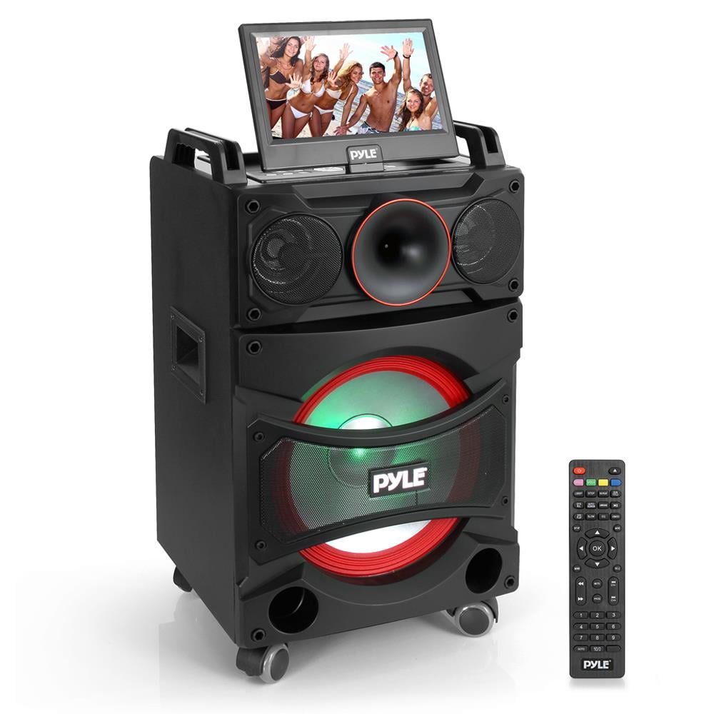 PYLE PKRK12 Karaoke Vibe Portable Video PA Speaker System with Built