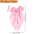thumbnail image 3 of Hair Bows for Women Girls,  Large  Bow Aesthetic Hair, Silky Satin Long Tail Bowknot Hair Ribbons Big Bow Clip Accessories Trendy Stuff (), 3 of 7