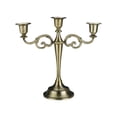 thumbnail image 3 of Candelabro de 3 brazos, candelabro cónico, candelabro decorativo de Metal, soporte para velas para regalo de inauguración de la casa, decoración de Bronce Macarena Candelero, 3 of 8