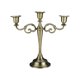 thumbnail image 3 of Candelabro de 3 brazos, candelabro cónico, adorno romántico para boda, candelabro decorativo Retro, centro de mesa para aniversario Bronce, 3 of 9
