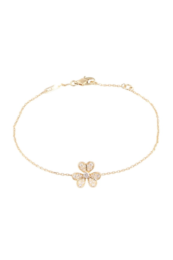 Pre-Owned Van Cleef & Arpels Frivole Mini Diamond Bracelet in 18K Yellow Gold with Diamonds....
