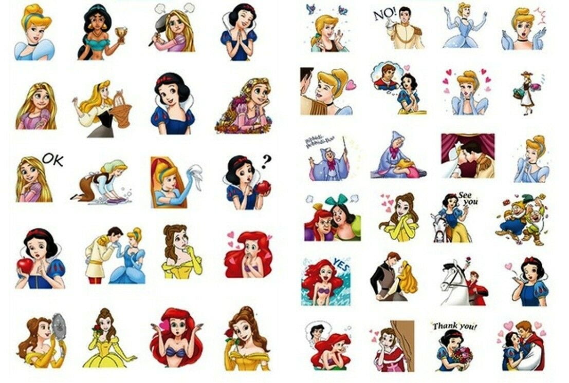disney-princesses-set-of-40-mini-assorted-stickers-decal-set-walmart
