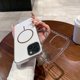 thumbnail image 3 of For iPhone 14 13 Case Compatible with MagSafe Clear Slim PC Phone Back Cover - Transparent Purple, 3 of 5