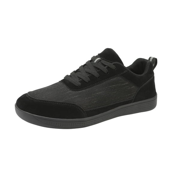 Yindaity Pure Color Lace Up Round Head Casual Shoes Women's Flying Fabric Internationalist Women Sneaker Black,9.5