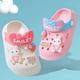 thumbnail image 5 of Sandalias y zapatillas para niños de verano para niñas, transpirables, de suela suave, con dibujos animados, antideslizantes, resistentes al desgaste, con agujeros para los dedos, 5 of 6