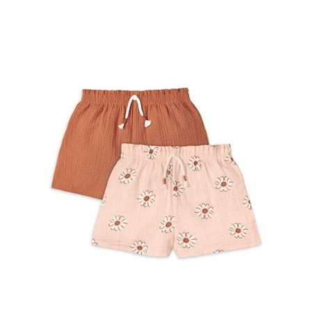 

Modern Moments by Gerber Toddler Girl Gauze Shorts 2-Pack Sizes 12M-5T