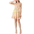 thumbnail image 2 of INSPIRE CHIC Women's Spaghetti Strap Bowknot Lemon Dotted Dresses, 2 of 7
