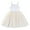 White, variant on HWJAD Toddler Girls Birthday Tulle Dress Baby Princess Sunflower Spaghetti Straps Tutu Dresses Summer Clothes