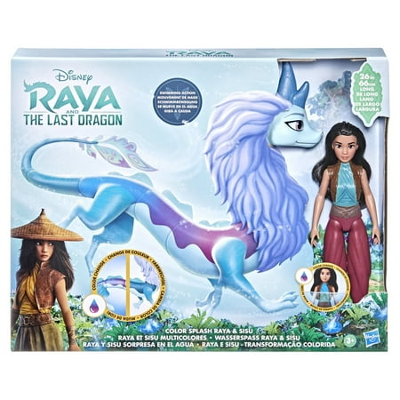 UPC: 5010993888153 | Disney s Raya and the Last Dragon Color Splash Raya and Sisu Dragon Water Toy