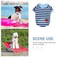 thumbnail image 6 of LOLIPPYY Dog Cotton Breathable Shirt Striped Dog T-shirt Puppy Outfit Pet Dog Shirt Size XL, 6 of 7
