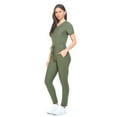 thumbnail image 6 of Scrubs for Women Set Ultra Stretch Form Fitting Womens Scrub Set (Olive, Small), 6 of 8
