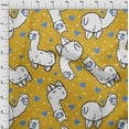 thumbnail image 4 of oneOone Georgette Viscose Yellow Fabric Sheep Nursery Decor Diy Clothing Quilting Fabric Print Fabric By Yard 42 Inch Wide, 4 of 6