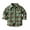 Green, variant on Zwiiyzr 2024 Kids Zwiiyzr 2024 Toddler Baby Boys Girls Flannel Shirt Plaid Jacket Long Sleeve Lapel Button Down Pocketed Shirts Coats Shacket Cardigan Coat Outwear for 0-10 Years Green for 6-12 Months
