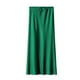 thumbnail image 5 of Vestido largo de satén de color liso con cintura alta y cordón para mujer - Elegante y fluido, ideal para fiestas y ocasiones formales - Tejido de poliéster - Tallas S-XL, 5 of 5