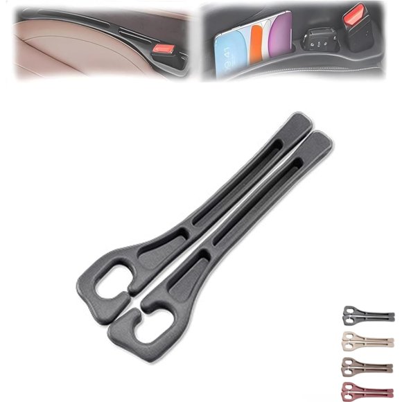 No Drop Seat Guard, New Car Seat Side Gap Filler, Seat Gap Fillers for All Cars, Prevents Items from Falling, Easy to iInstall (Black)
