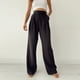 thumbnail image 1 of Pantalones deportivos casuales de punto, pantalones anchos rectos de cintura alta blancos de verano para mujeres europeas y americanas, 1 of 6