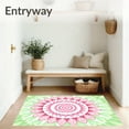 thumbnail image 3 of ODIKA 2x3 Machine Washable Non-Slip Area Rug, Enchanted Petal Waves Rippling Concentric Ethereal Ultra Soft Rug, None, 568937, 3 of 7