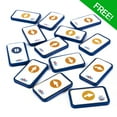 thumbnail image 4 of 10 Pcs Blue-Bot Robot de Sol Programmable avec Lecteur de Code Tactile Gratuit et Paquet de Tuiles Standard Tactiles Gratuit, Classe Éducative STIM Enseignement et Apprentissage Codage Robotique, 4 of 9