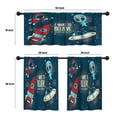thumbnail image 4 of LALILO Kitchen Curtains and Valances Set of 3 36" Cartoon Window Treatment Tiers for Window Decor, 4 of 5