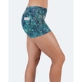 thumbnail image 4 of Tough Mode Women's 3" 5"Mid-Waisted Athletic Running Workout Volleyball Spandex Gym Dance Crossfit WOD Lifting Active Soccer Sports Training Compression Booty Shorts, 4 of 7
