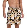 thumbnail image 2 of Sikiie Cute Bee Gnome Mens Pajama Shorts, Lightweight Lounge Pant with Pockets Soft Sleep Pj Shorts for Men4X-Large, 2 of 6