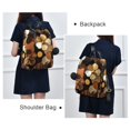 thumbnail image 4 of FORMRS Women's Travel Backpack Purse Anti-Theft Hidden Pockets Casual Shoulder Bag, Gold Flower, 4 of 7