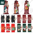 thumbnail image 2 of Bolsas de vino navideñas Putuo Decor reutilizables con forma de muñeco de nieve y Papá Noel, funda para botella de champán para cocina, sala de estar, decoración del hogar, regalo, 2 of 5
