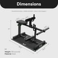 thumbnail image 3 of BalanceFrom Fitness Adjustable Seated Calf Raise Machine, Home Gym Equipment, 3 of 5