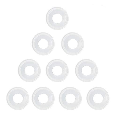 QiiMii White Silicon Tri clamp Gasket for Tri Clover Fittings 2 2 INCH